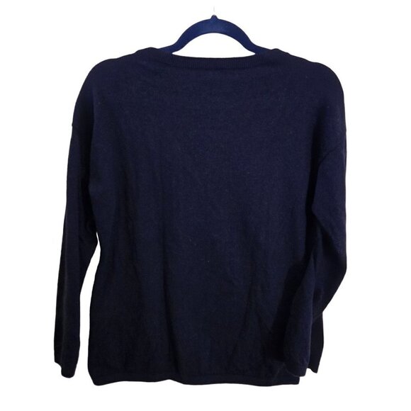 Talbots Joyful Angora Blend Crewneck Lightweight Sweater Size Mp - Picture 3 of 6